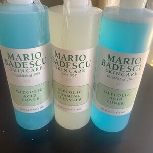 Mario Badescu Glycolic Acid Toner and Glycolic Foaming Cleanser